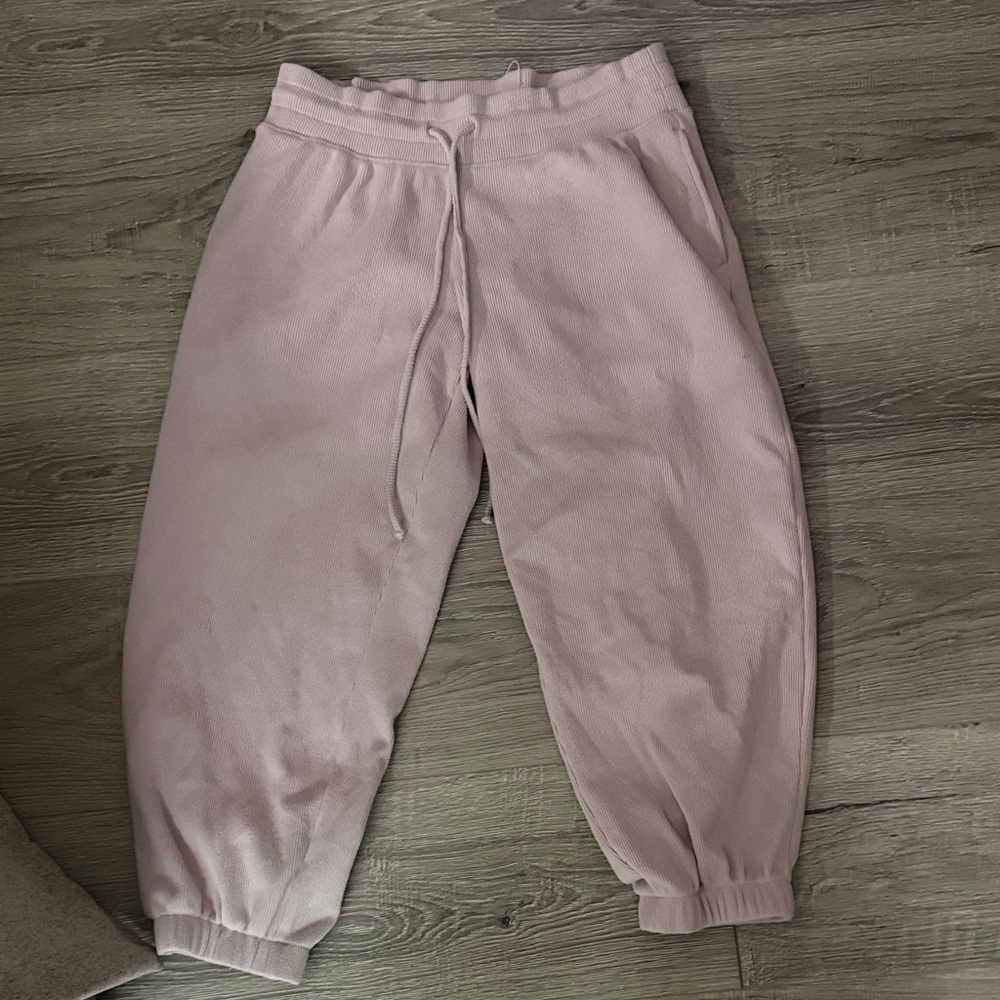 Gilly Hicks short medium pink waffle knit sweatpants